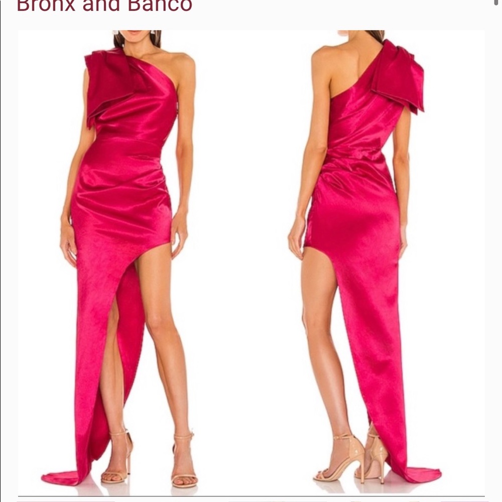 Bronx and Banco Stella Gown in Fuchsia